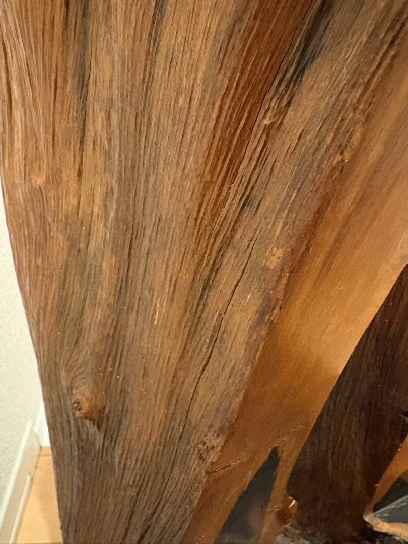 本黒檀 自然木 花台 飾台