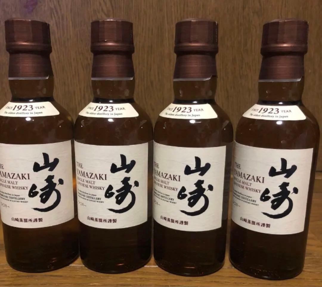 サントリーシングルモルトウイスキー 山崎 180ml(4本)