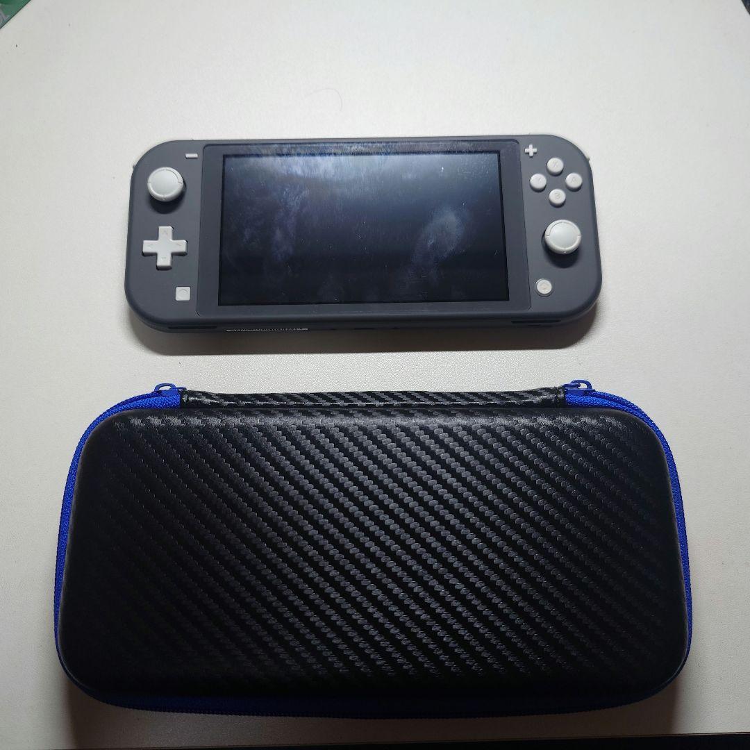 Nintendo Switch Lite グレー 中古 箱無し ケース付き