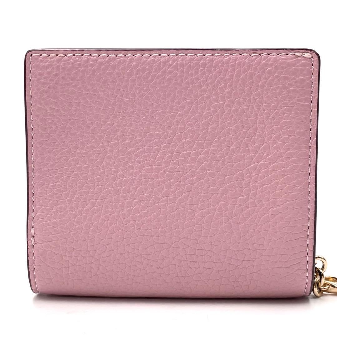 未使用級● コーチ 折り財布 二つ折り スナップウォレット ピンク レザー