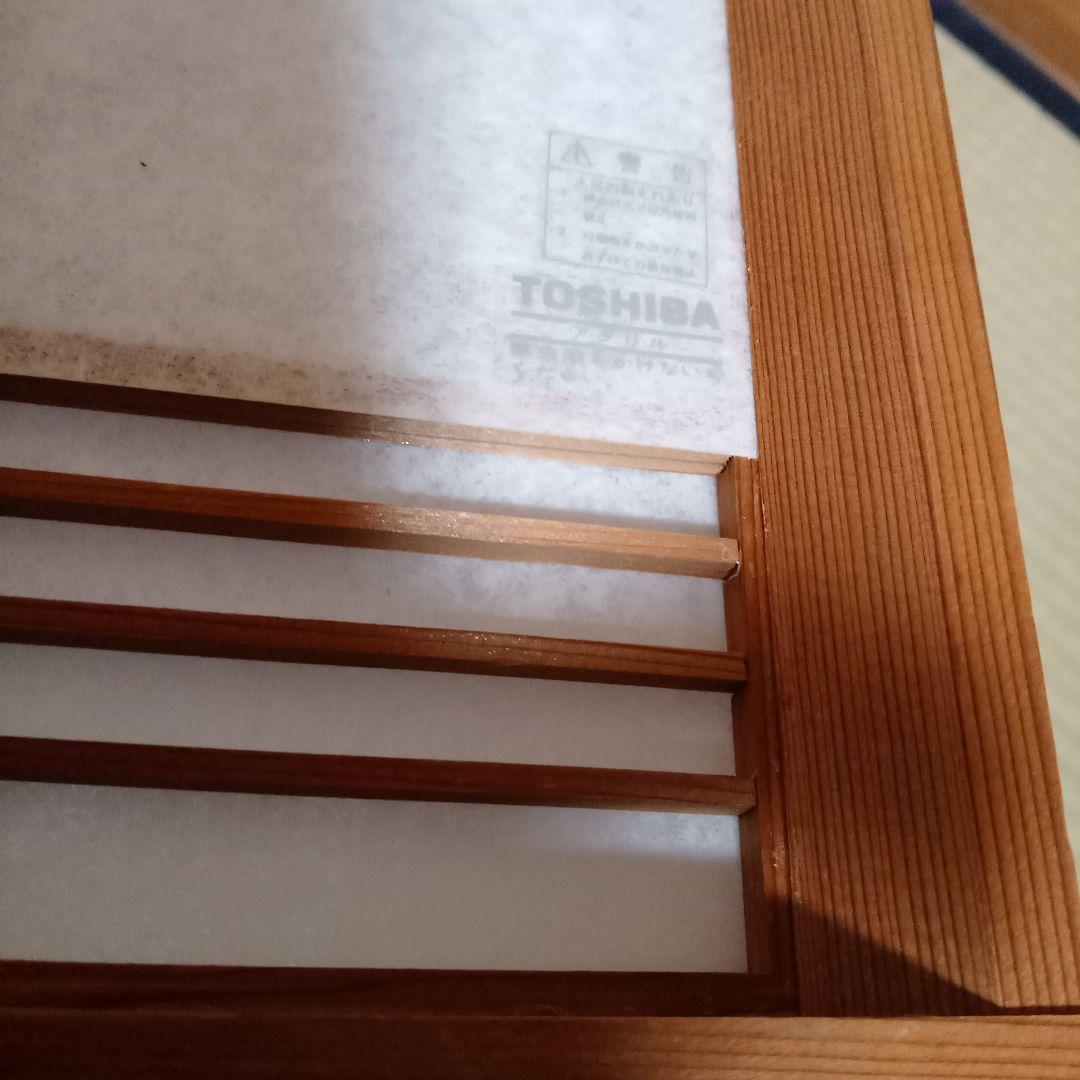 電気かさ　東芝　木製　白熱灯器具　IG-2458 ボール電球