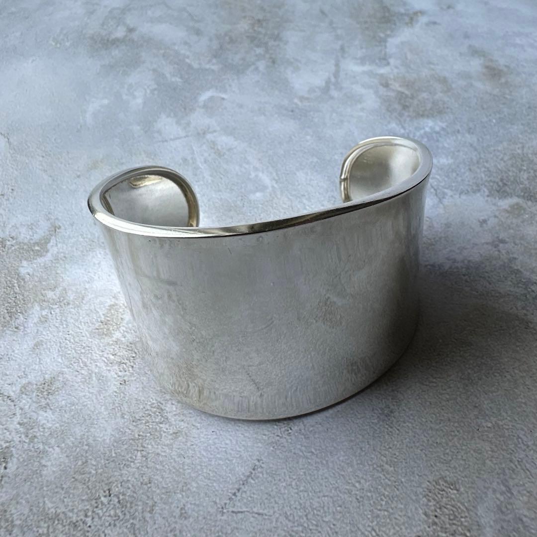 ヴィンテージ ヘビーボーンカフブレスレット シルバー925 メキシコ製