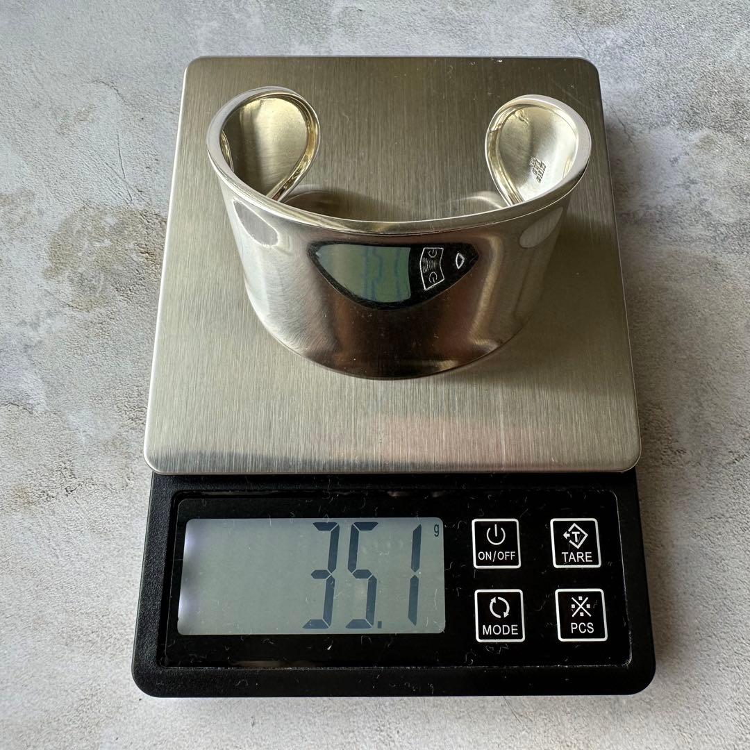 ヴィンテージ ヘビーボーンカフブレスレット シルバー925 メキシコ製