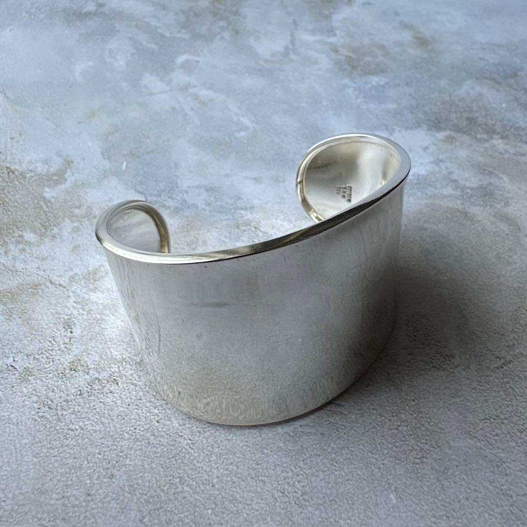 ヴィンテージ ヘビーボーンカフブレスレット シルバー925 メキシコ製