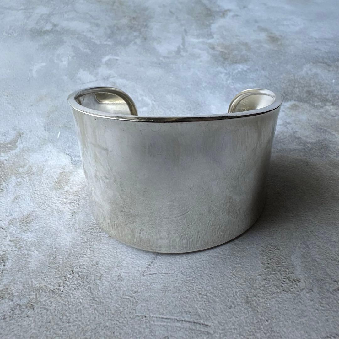 ヴィンテージ ヘビーボーンカフブレスレット シルバー925 メキシコ製