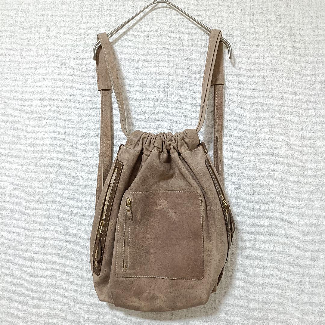 PLANT 本革 バロンリュック ベージュ 美品 レディース