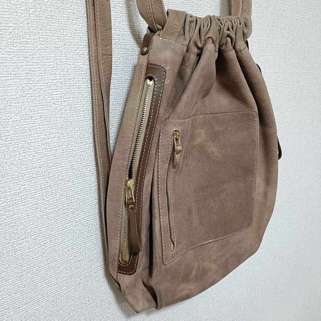 PLANT 本革 バロンリュック ベージュ 美品 レディース