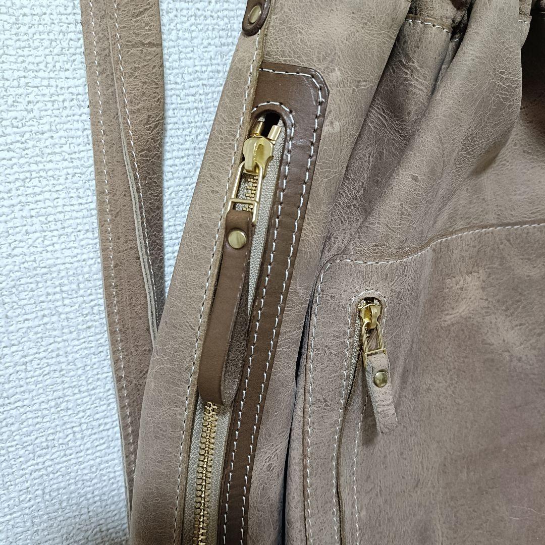 PLANT 本革 バロンリュック ベージュ 美品 レディース