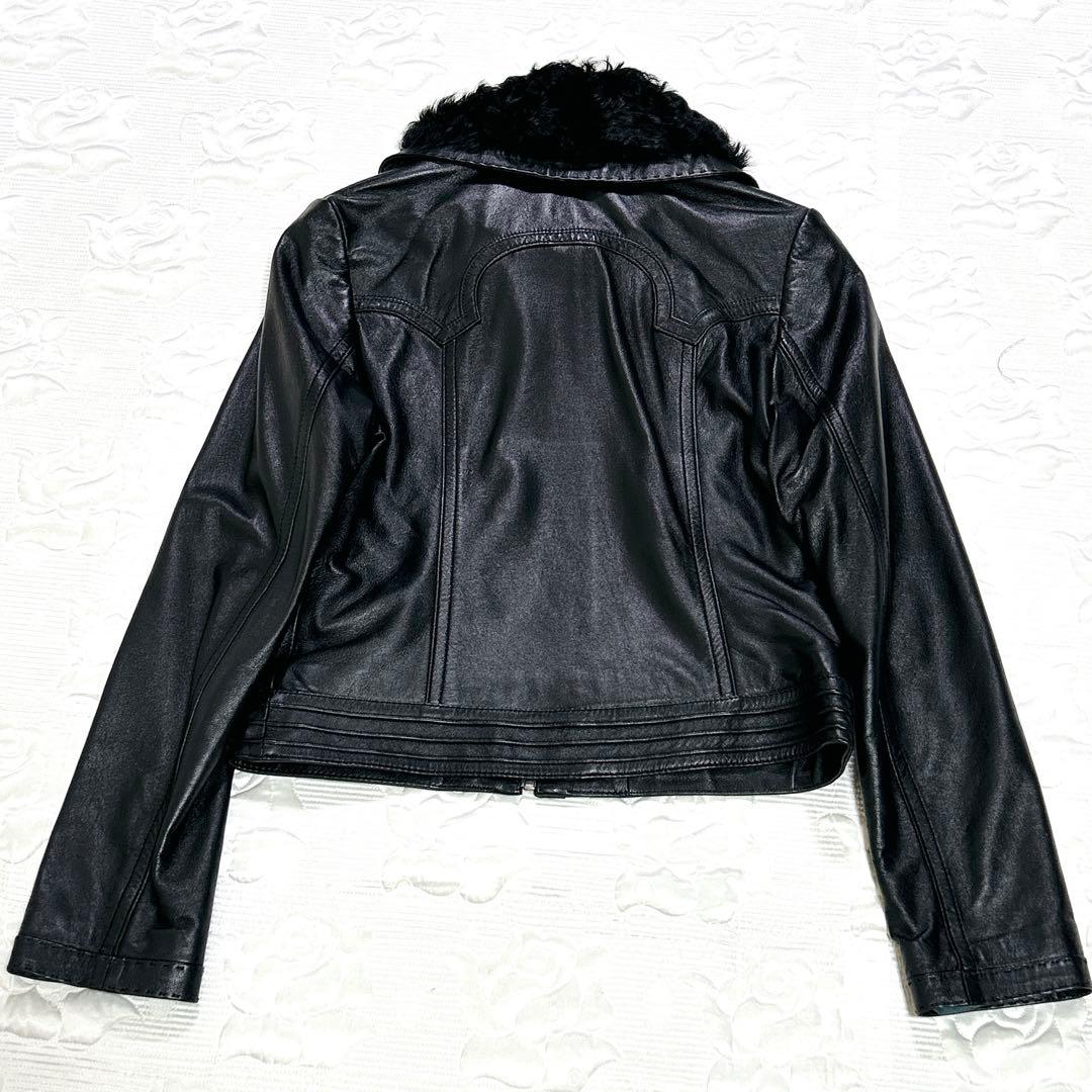美品❤︎VIVIENNE TAM レザージャケット 羊革 ドラゴンボタン ブラック