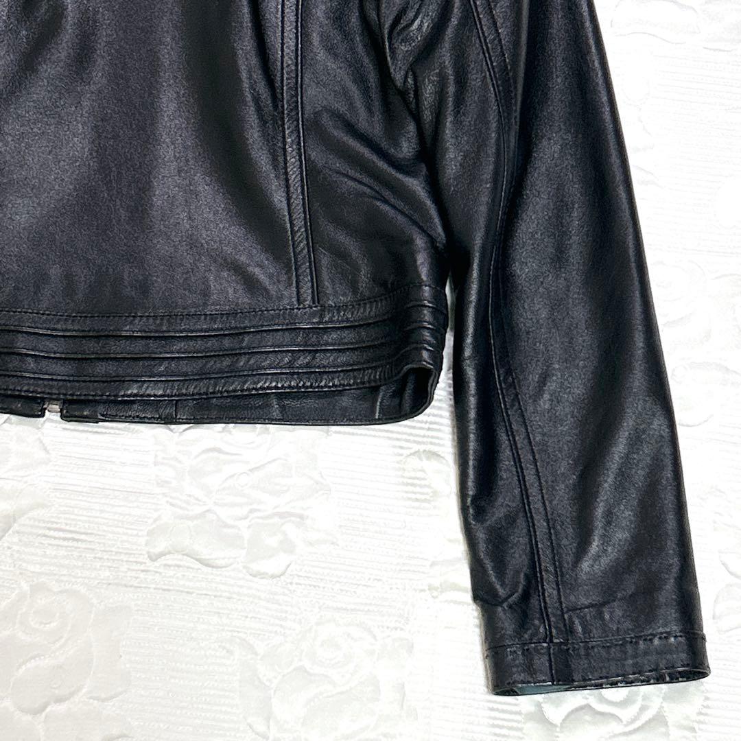 美品❤︎VIVIENNE TAM レザージャケット 羊革 ドラゴンボタン ブラック