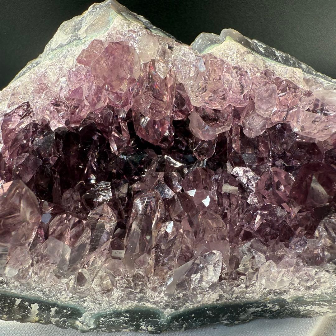 天然石アメジストのドーム　置物NO.012211