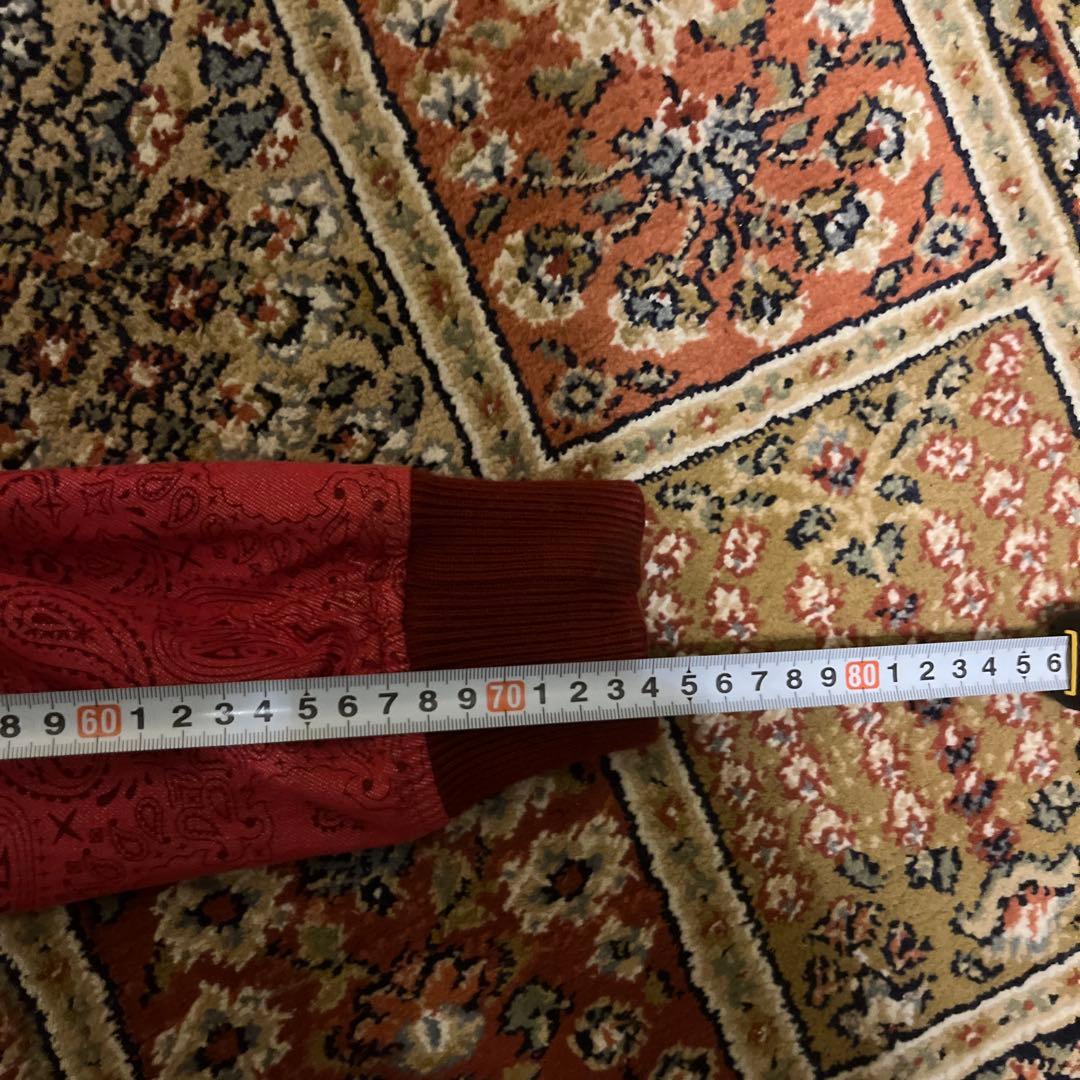 Supreme バンダナ柄 レッドジャケット S