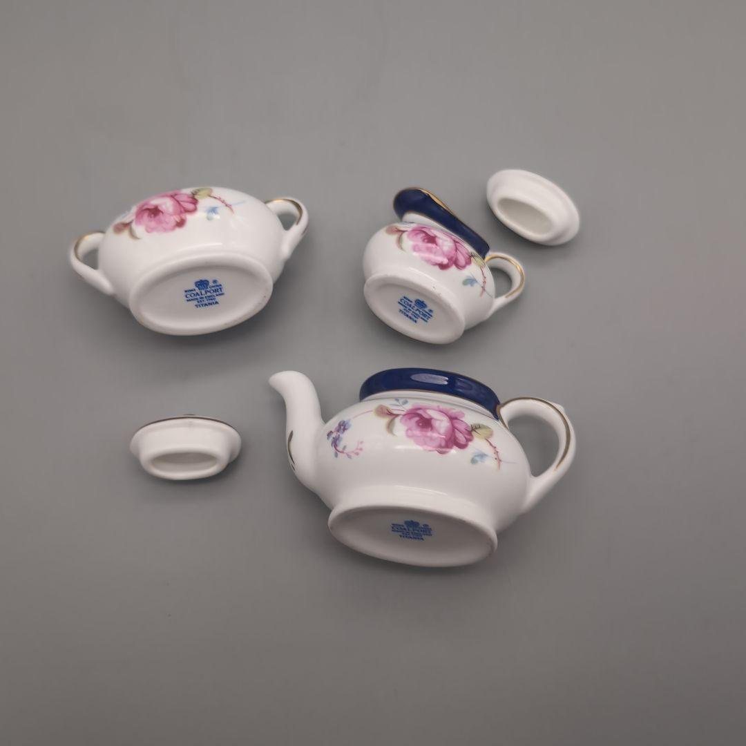 英国　コールポート　ミニチュア　ティタニア　3点セット