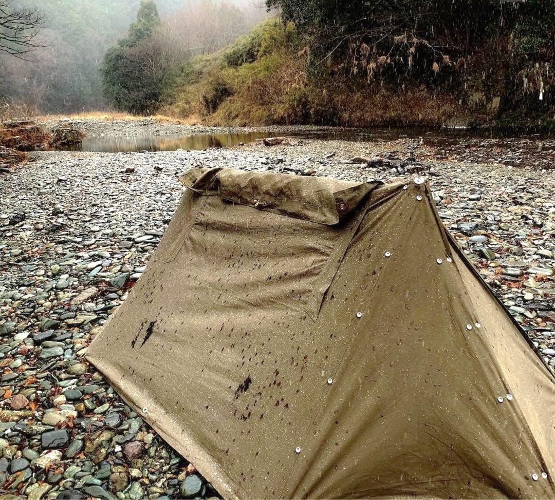 ［当時物・ヴィンテージ］ドイツ軍幕　2枚1セット　パップテント　フルセット