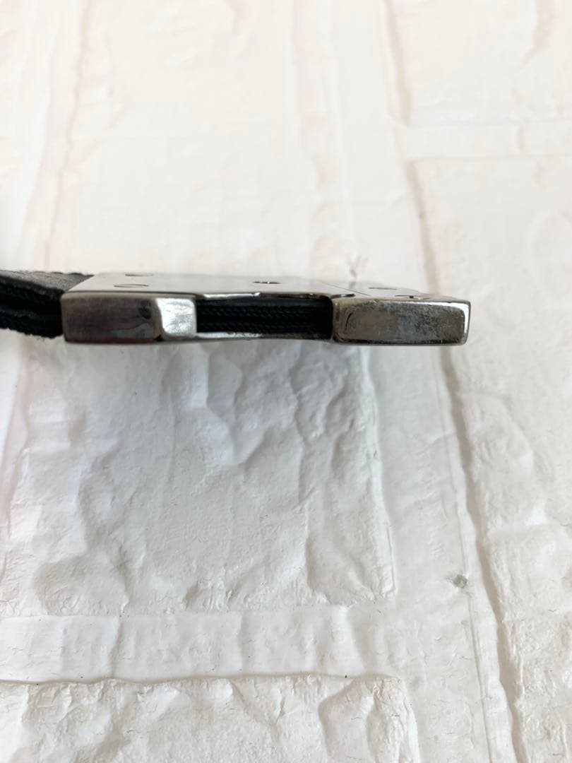 GUCCI グッチ ベルト フリーサイズ ナイロン×レザー ロゴバックル