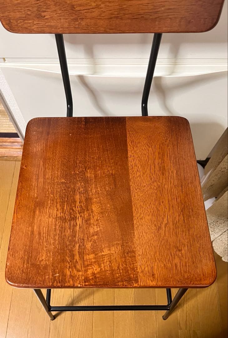 シンプル&モダン　アイアン　バーチェア1脚