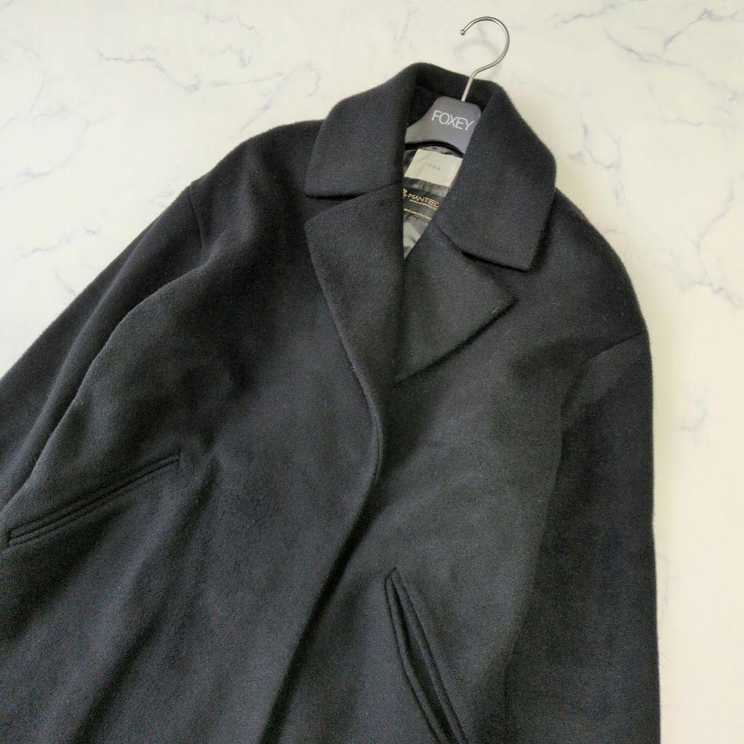 美品✨️IENA イエナ MANTECO ロングコート チェスター ブラック38