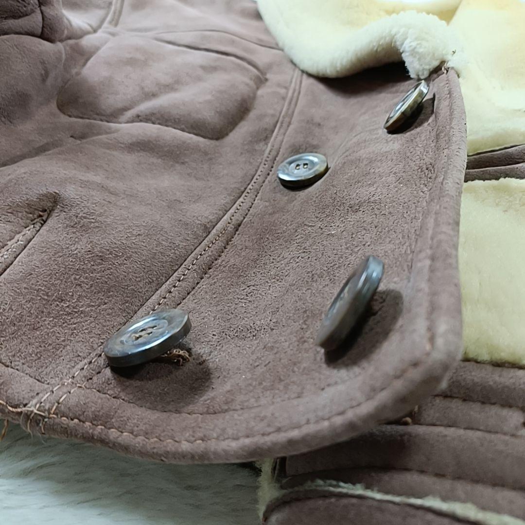 希少✨90s リアルムートンジャケット フライトジャケット 短丈 ブルガリア製L