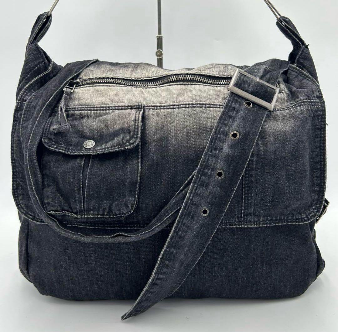 【美品】Jaded London ショルダーバッグ デニム メッセンジャーバッグ