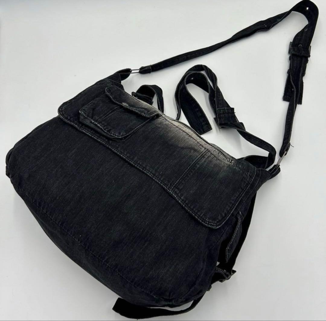 【美品】Jaded London ショルダーバッグ デニム メッセンジャーバッグ
