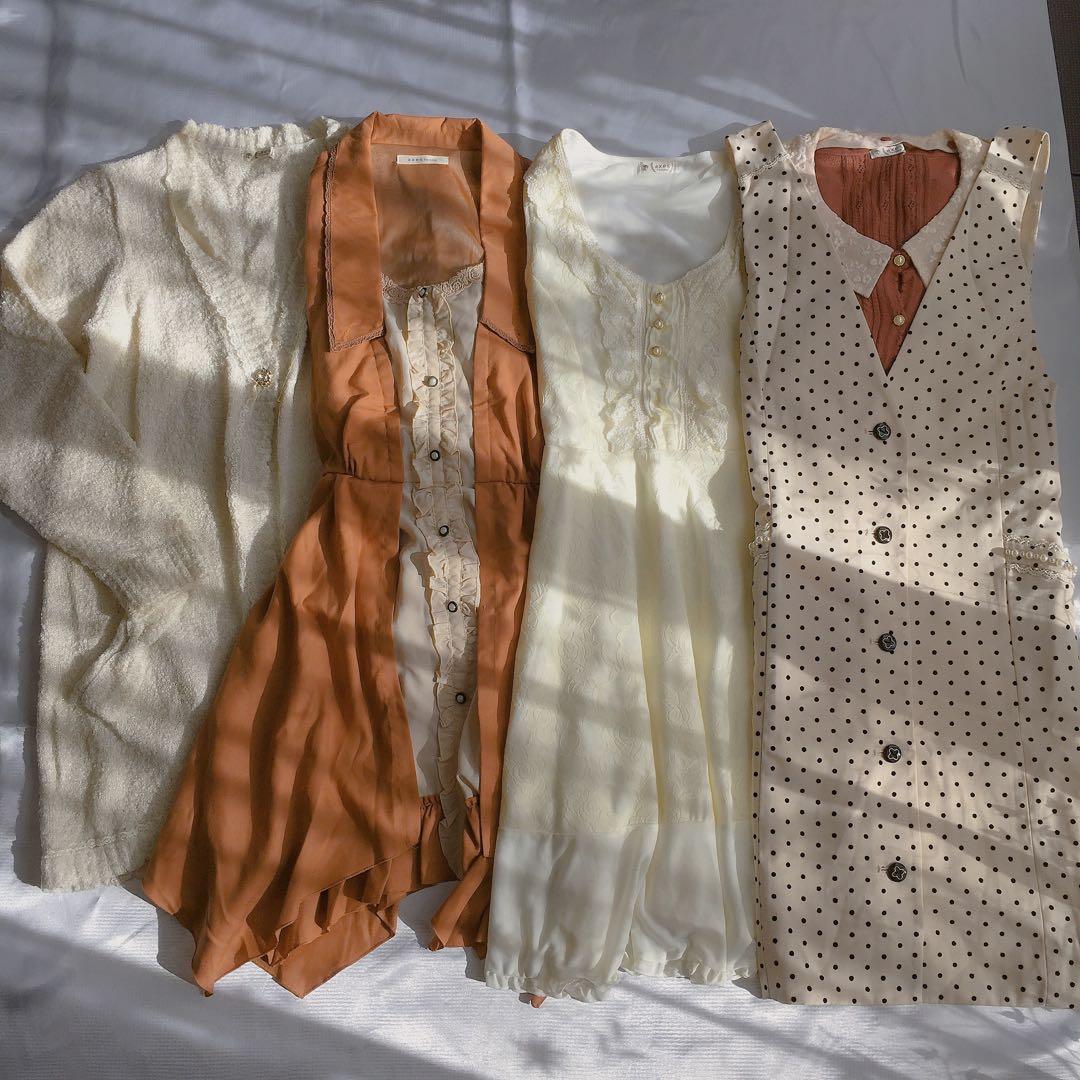 アクシーズファム　オレンジアイスベージュ系5点セット