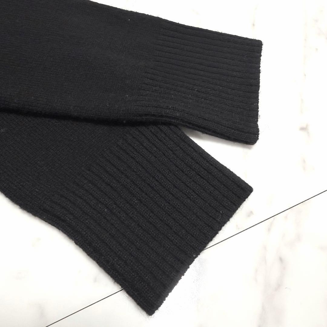 【美品】sacai バックプリーツ ドッキング ニット タートルネック サカイ