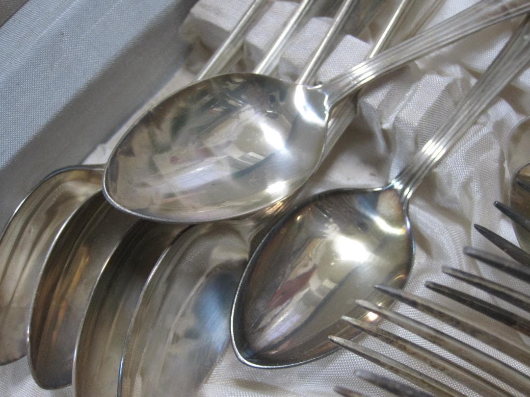 銀メッキ? カトラリー N.S. 24点まとめて ステンレス レトロ