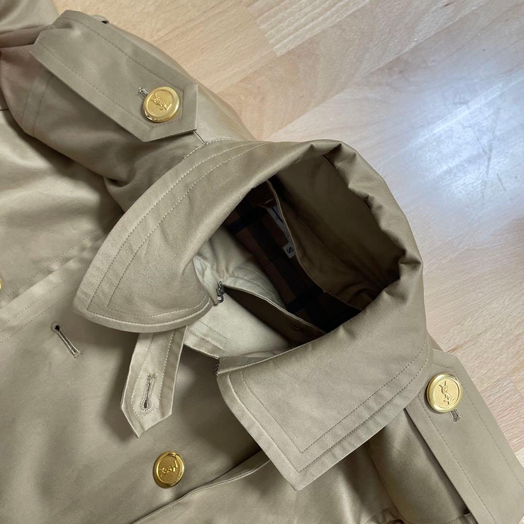 イヴサンローラン　トレンチコート　インナーライナーとベルト付　金ボタン