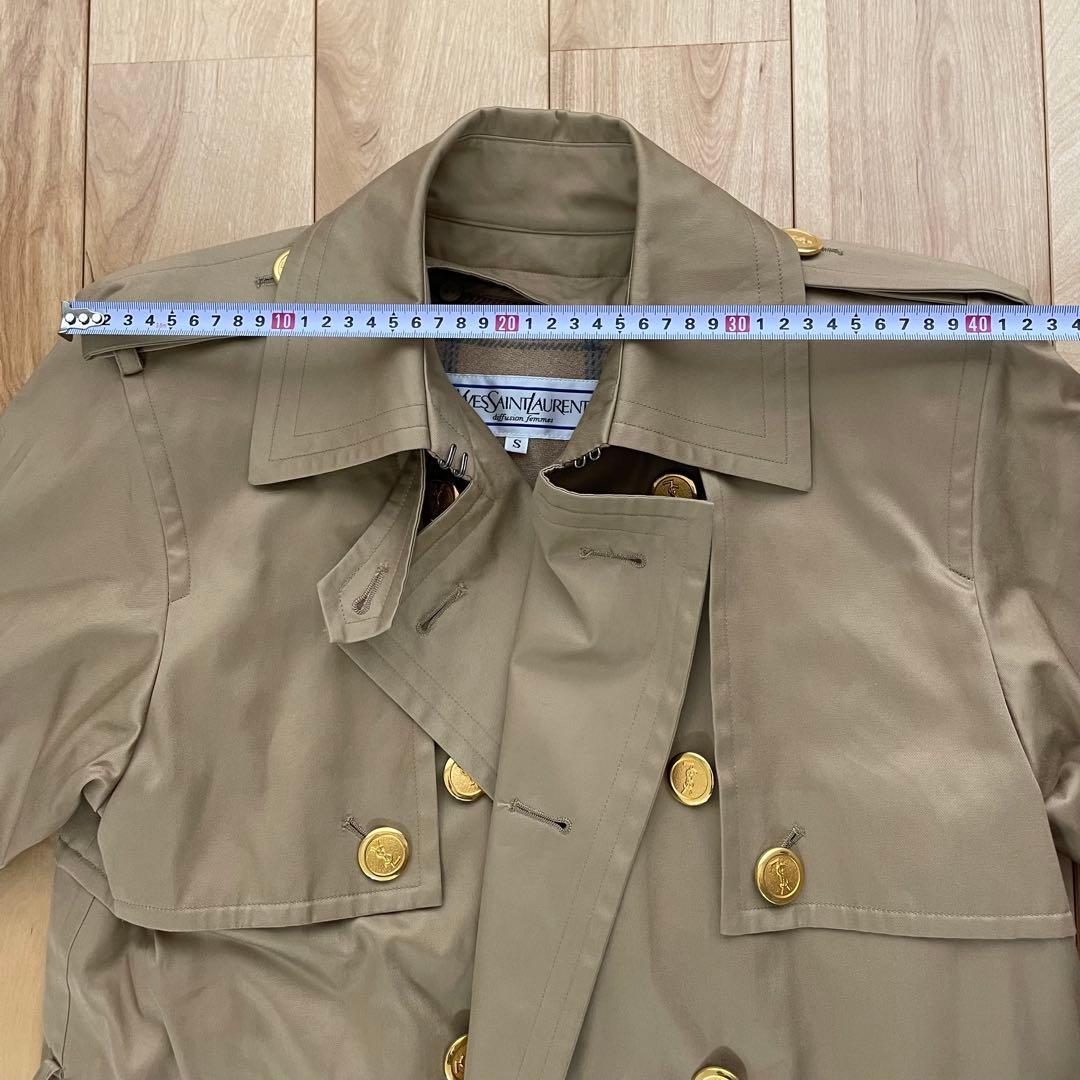 イヴサンローラン　トレンチコート　インナーライナーとベルト付　金ボタン