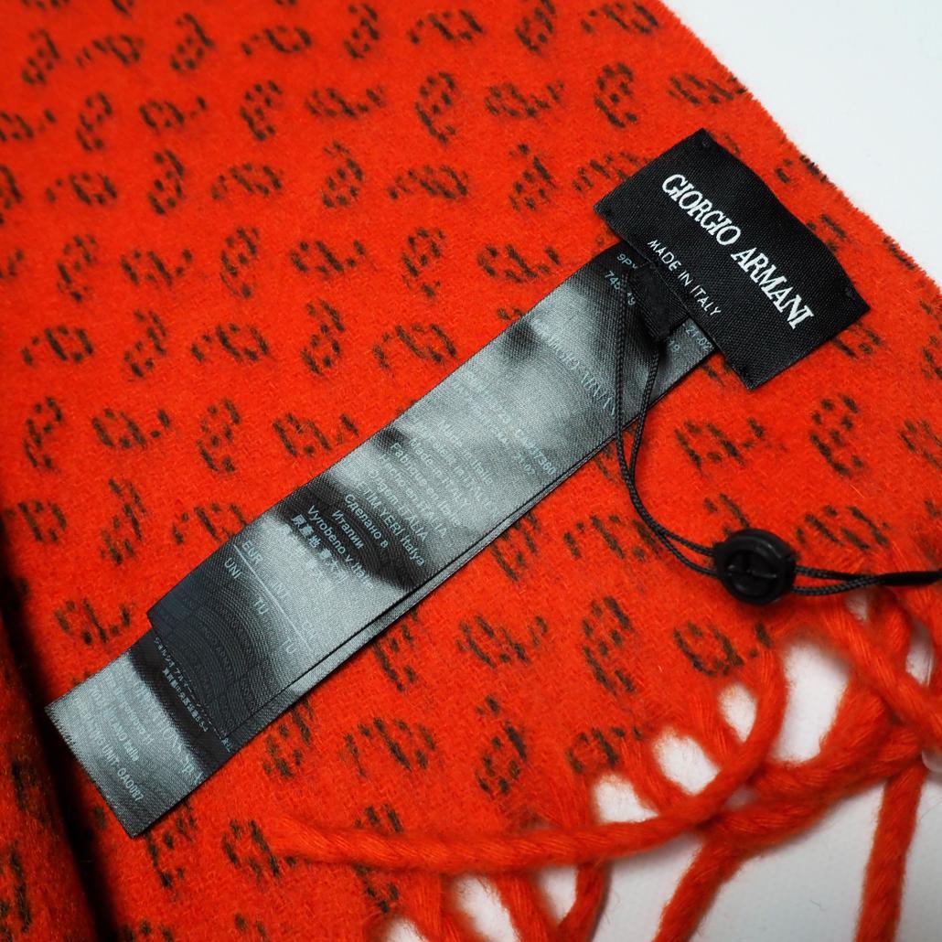 タグ付き未使用 現行モデル 定価13万円 GIORGIO ARMANIマフラー