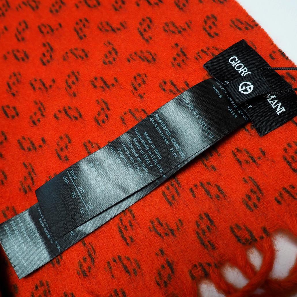 タグ付き未使用 現行モデル 定価13万円 GIORGIO ARMANIマフラー