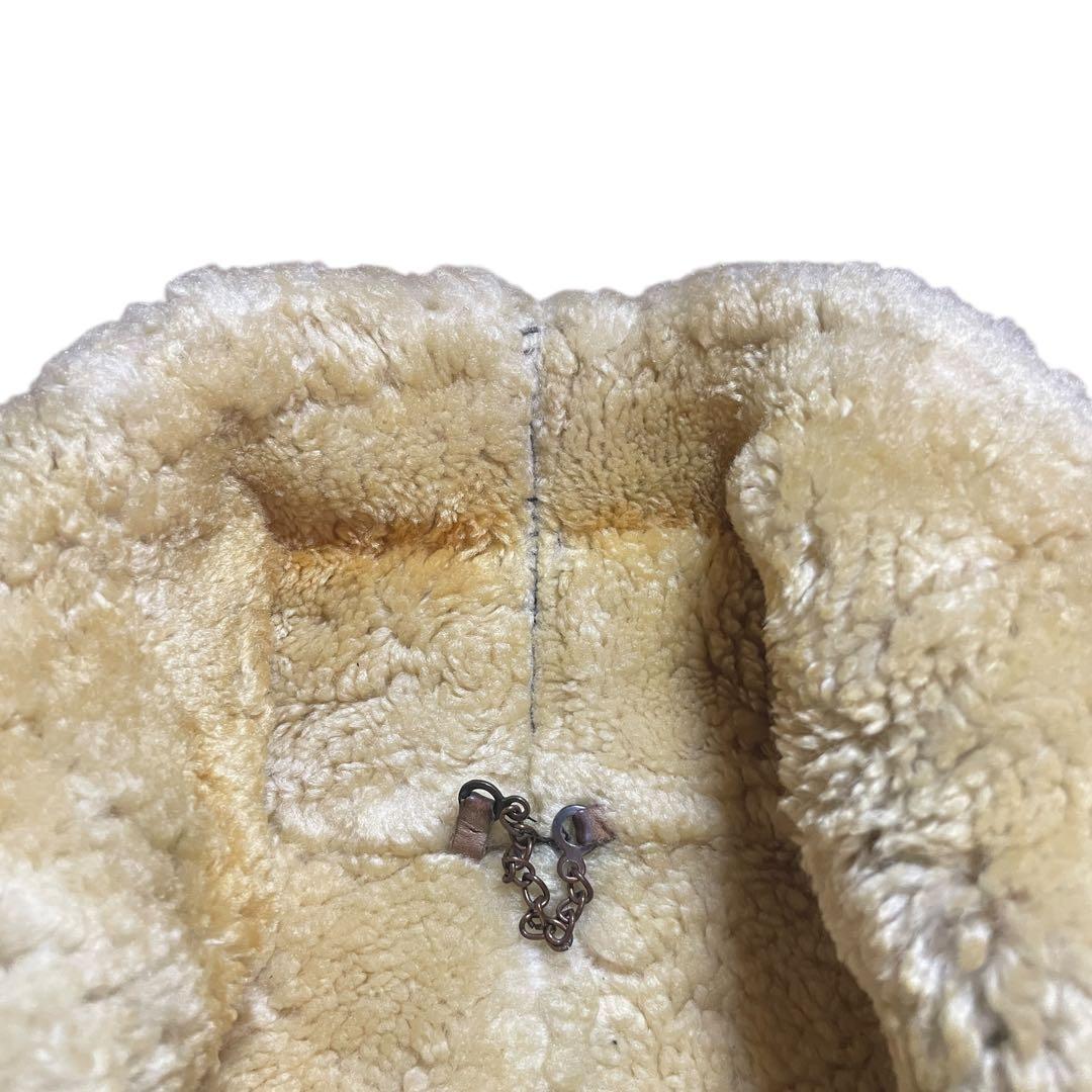 B-3型 フライトジャケット　ムートンシープスキン　ボア　レザー　M