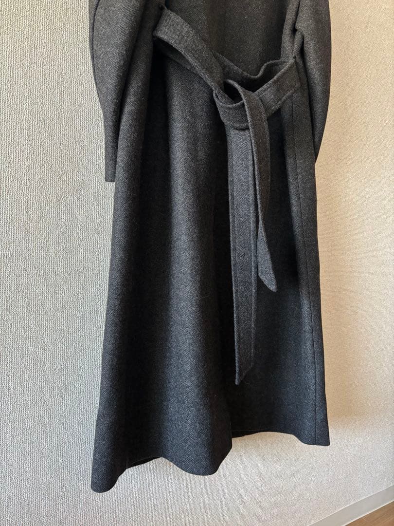 AMOMENTO ロングコート チャコール 韓国