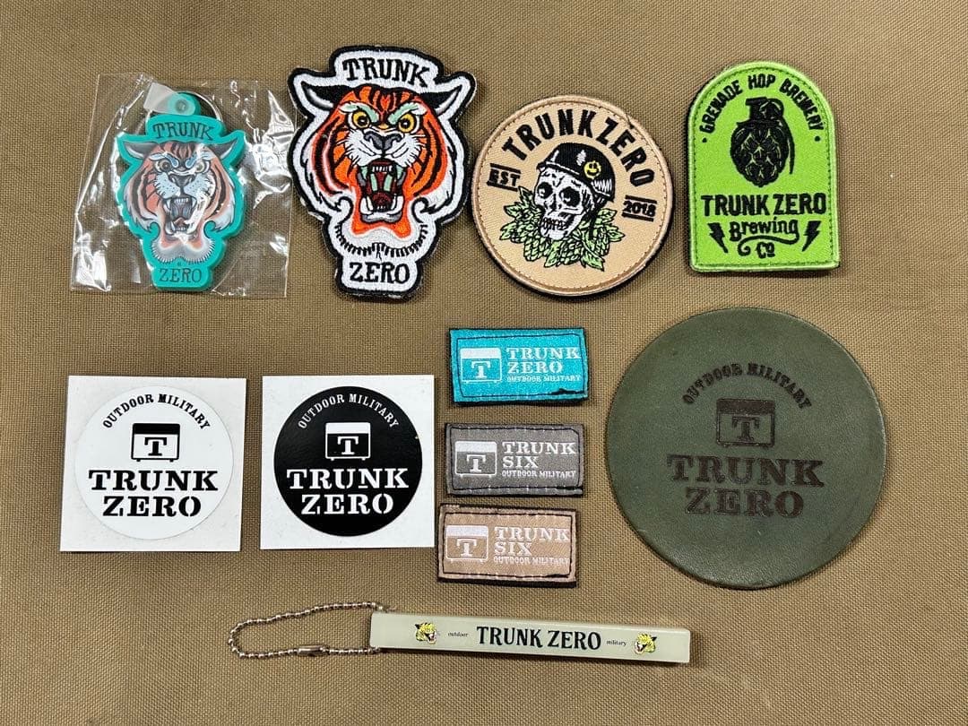 TRUNK ZERO トランクゼロ TRUNKZERO ワッペン キーホルダー