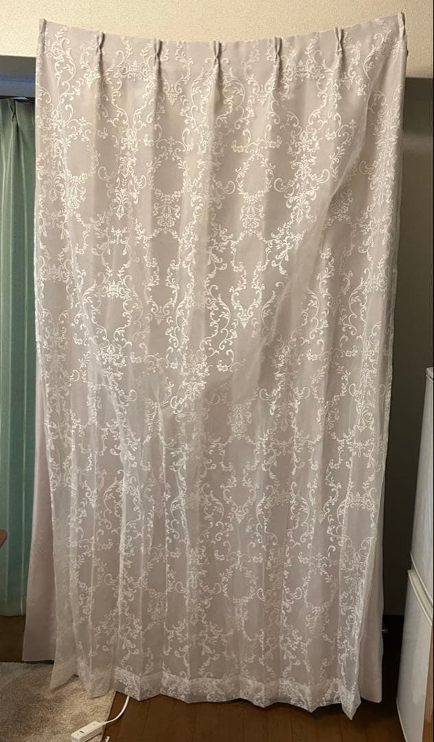 2枚セット Francfranc ブリス×ルシーラ ダブルカーテン