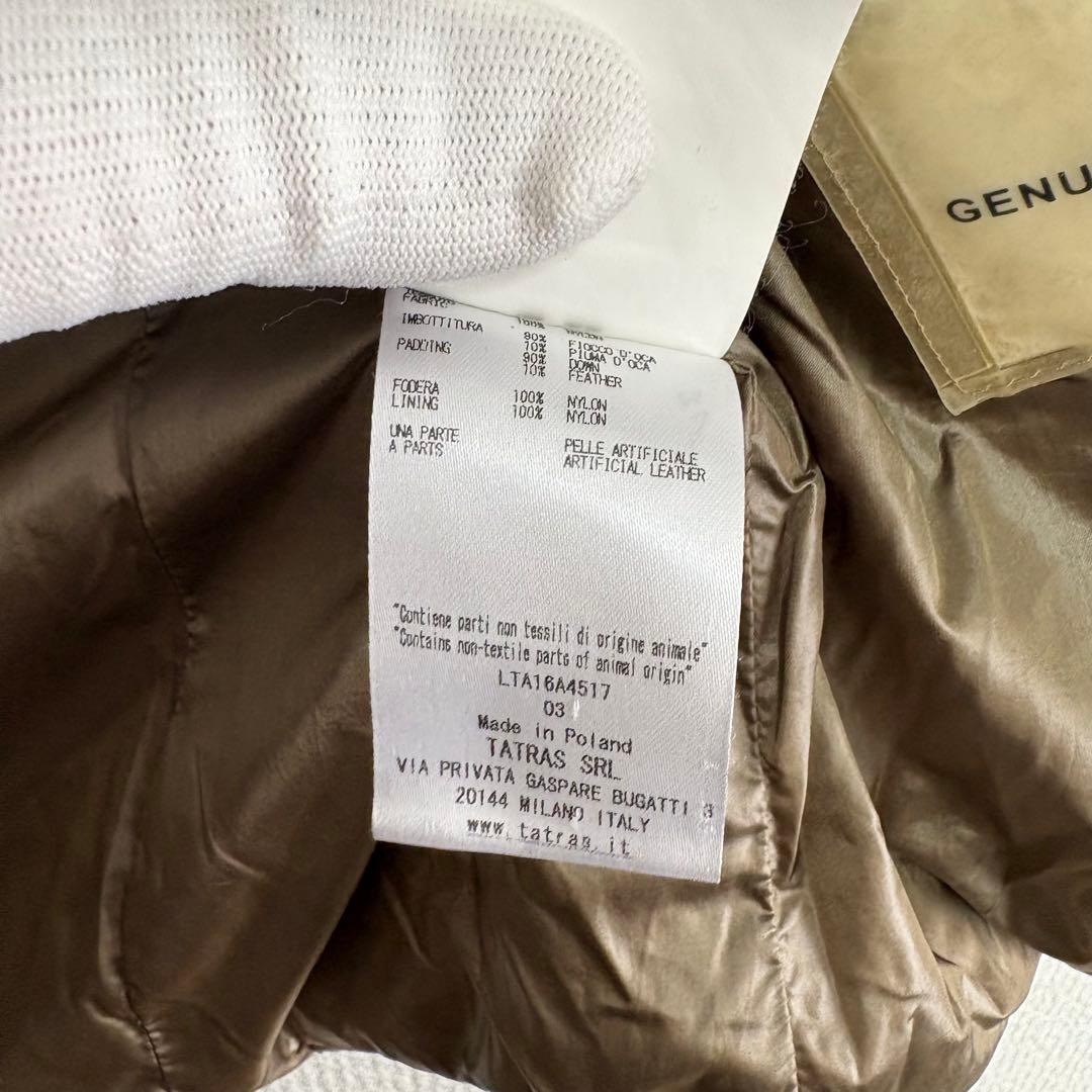 お*む様 高級　TATRAS タトラス ダウン レディース ベージュ 軽量