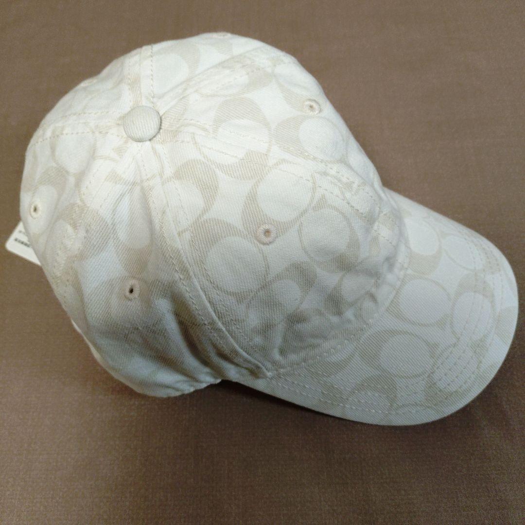 【新品・未使用】COACH / シグネチャー　ハット　☆ホワイト