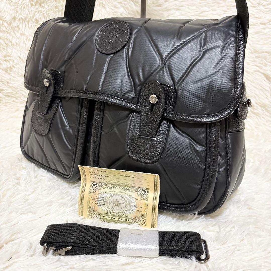 ✨大人気✨ハンティングワールド バチュークロス メッセンジャーバッグ ブラック