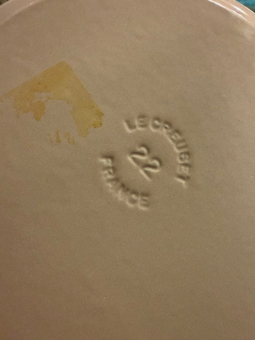 【美品】LE CREUSET　ココット ロンド ピンク　22cm