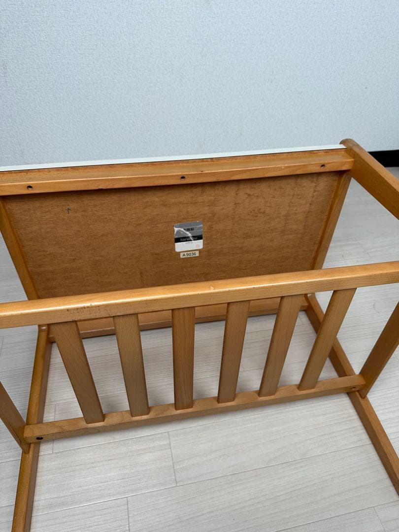 カリモク 白天板 サイドテーブル テーブル ビンテージ レトロ ※i4※