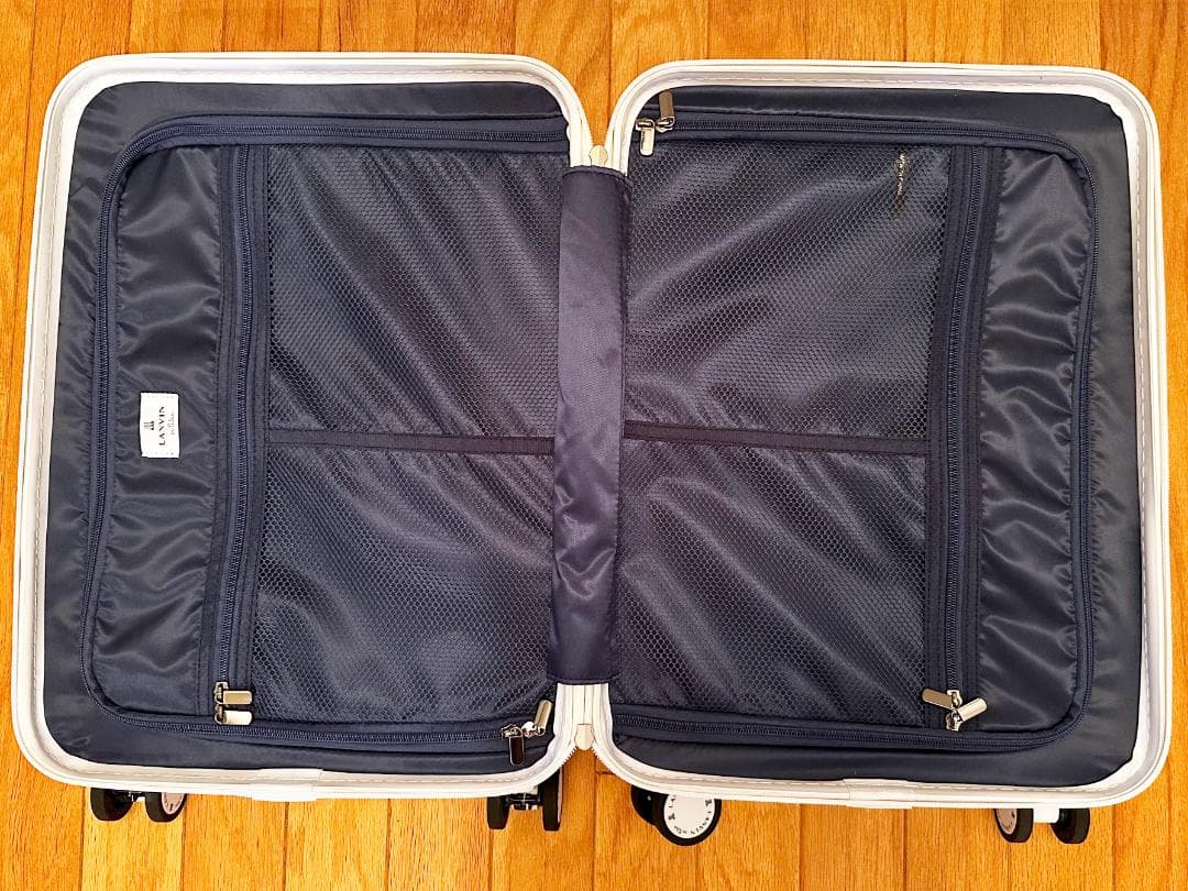 極美品★1回のみ使用 ランバンオンブルー フロントオープン キャリーケース 白
