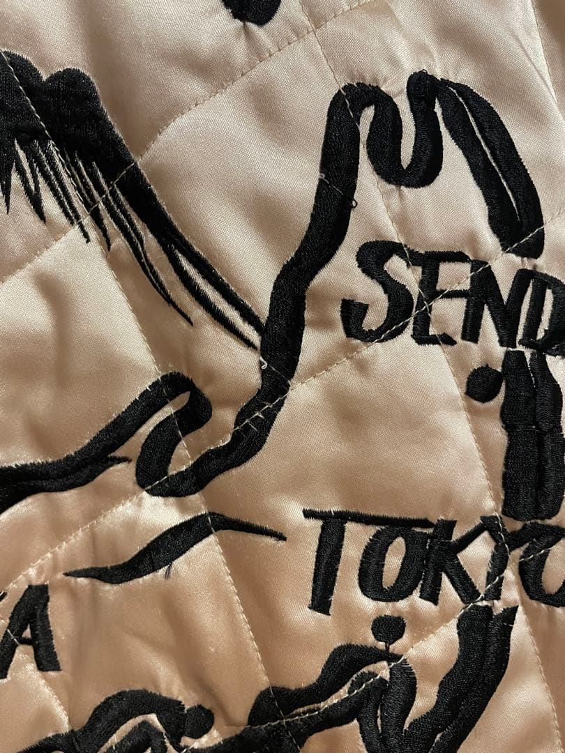 S*y様 BROWN SUGAR リバーシブルスカジャン L 刺繍 虎 ドラゴン