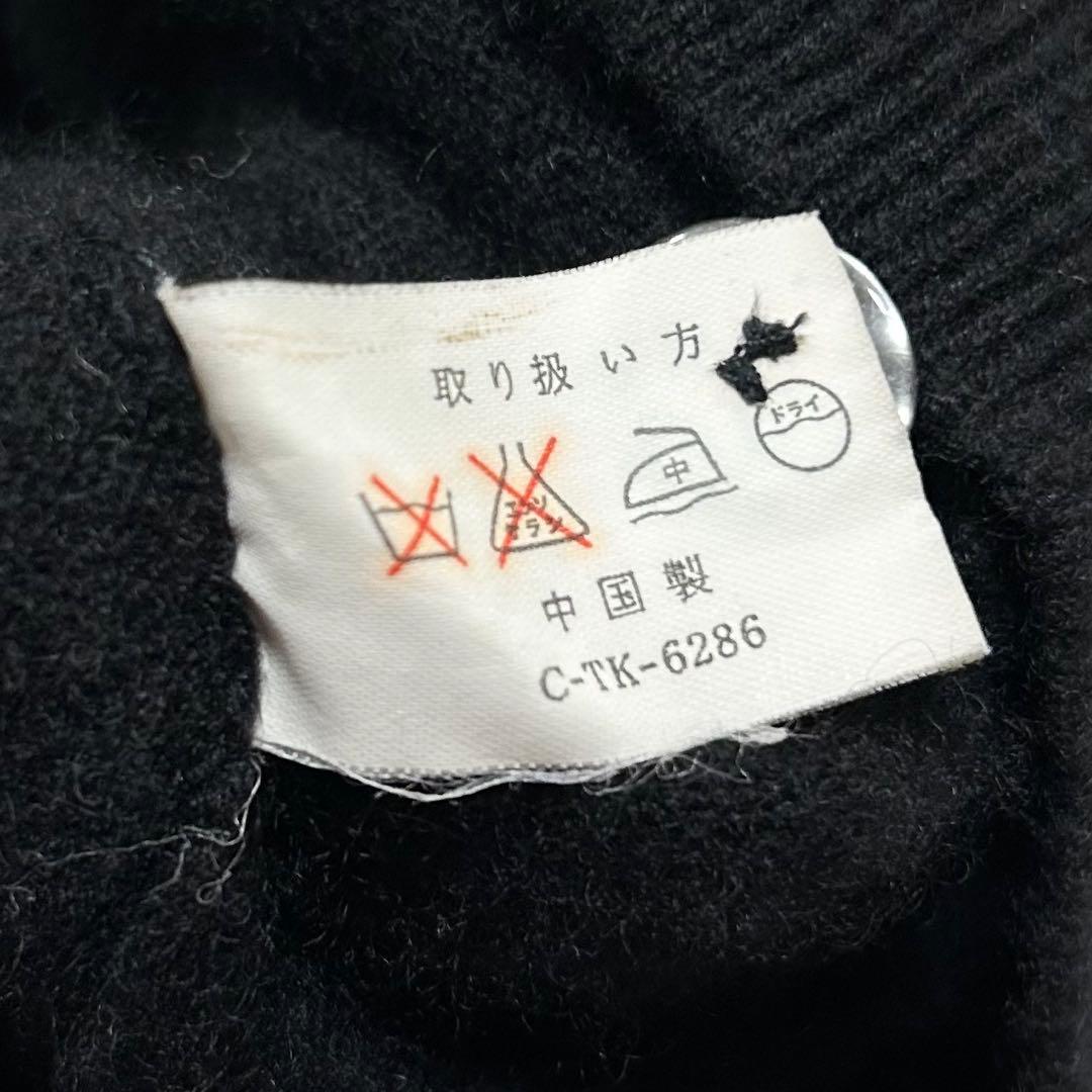 90s カシミヤ100% ニット カーディガン ラグラン ボックスシルエット