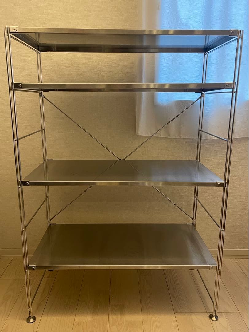 ステンレスユニットシェルフ　ステンレス棚セット　ワイド　中