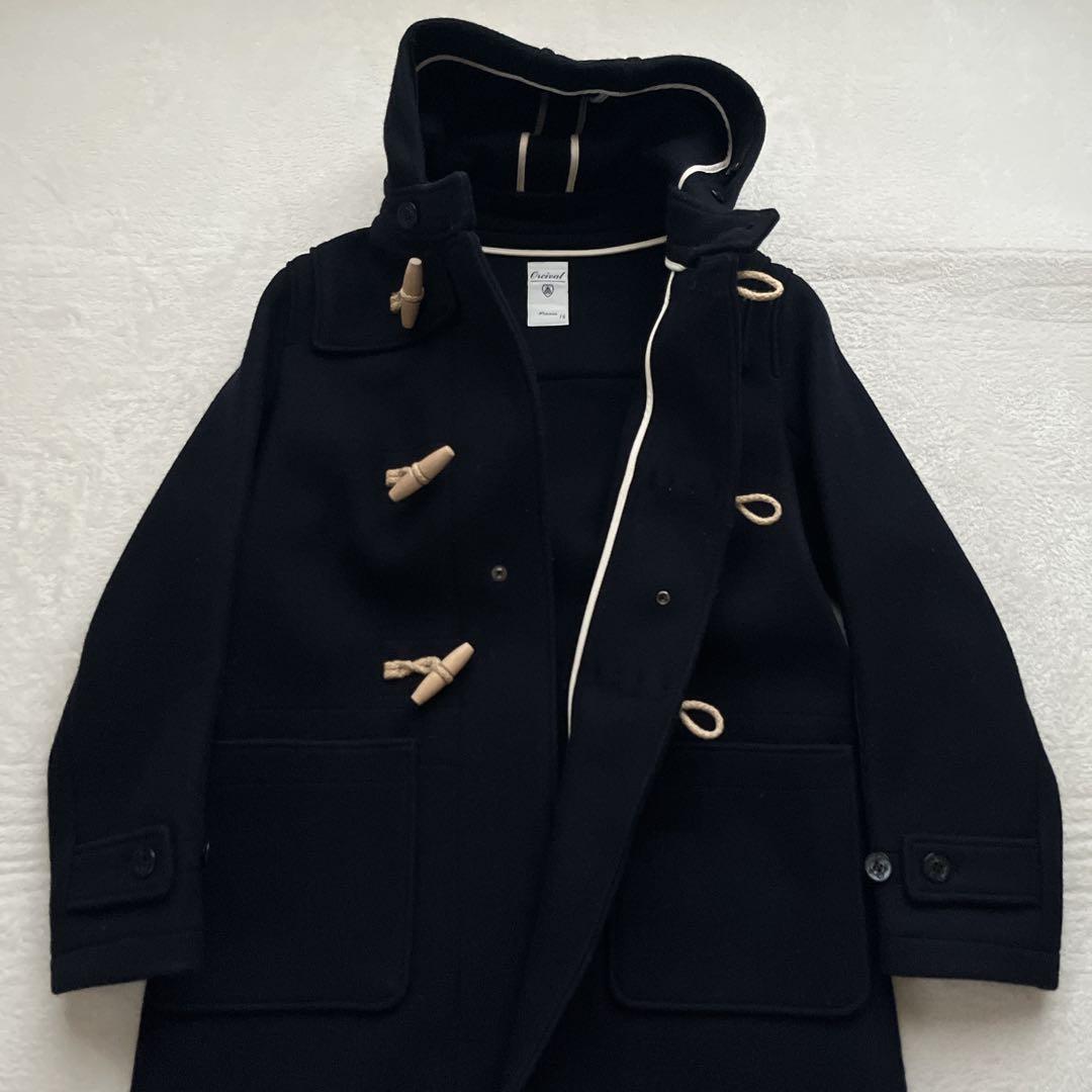 Ayumi【ORCIVAL】 メルトンダッフルコート　ロング　ネイビー