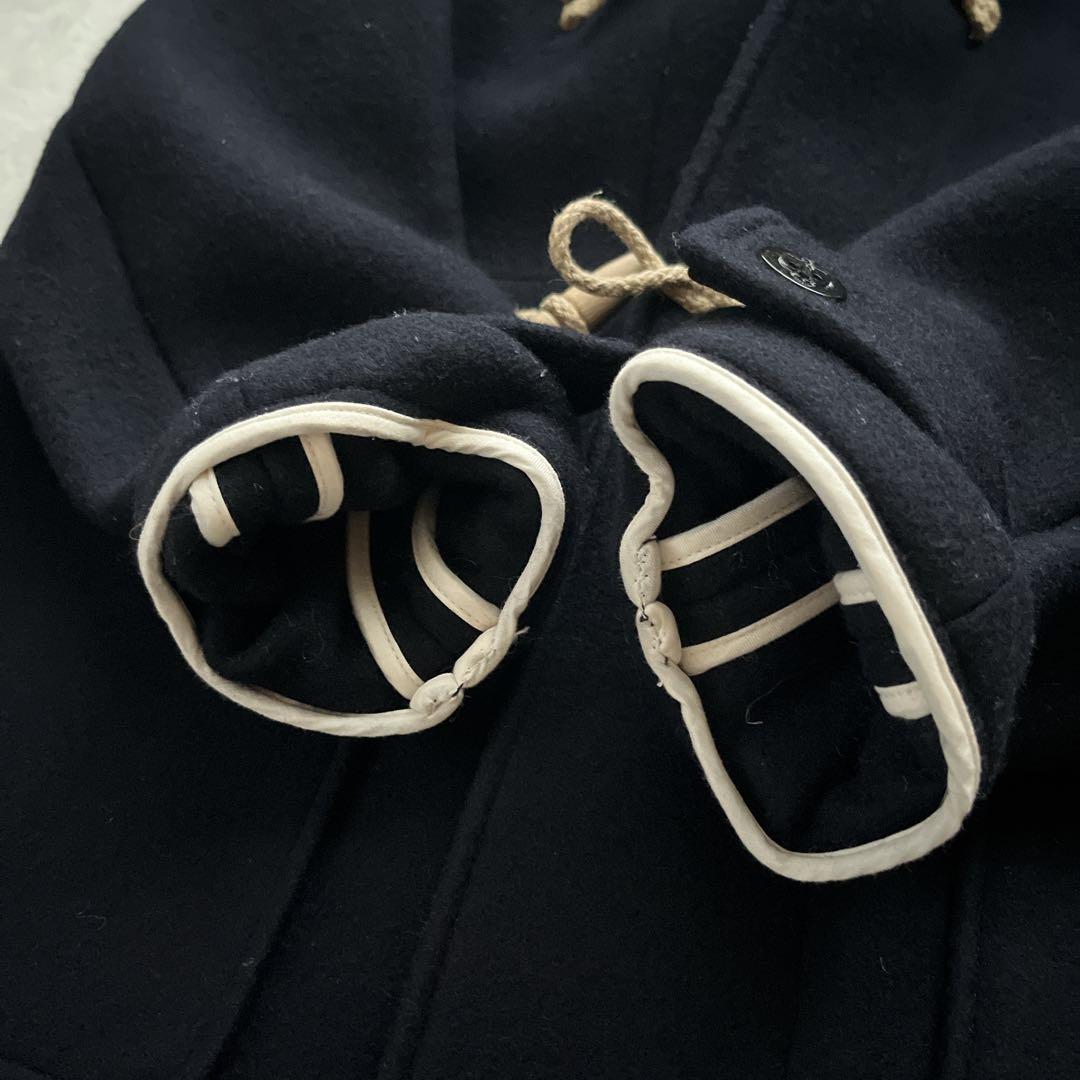 Ayumi【ORCIVAL】 メルトンダッフルコート　ロング　ネイビー