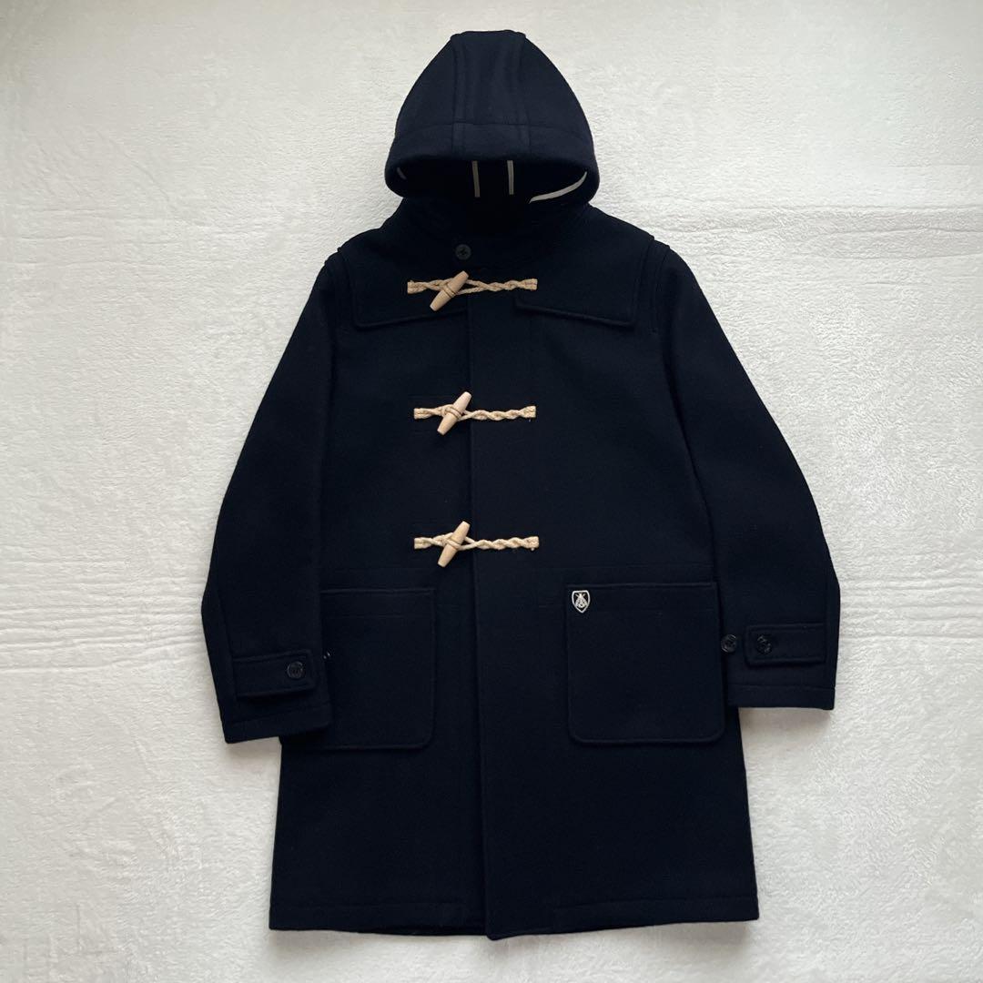 Ayumi【ORCIVAL】 メルトンダッフルコート　ロング　ネイビー