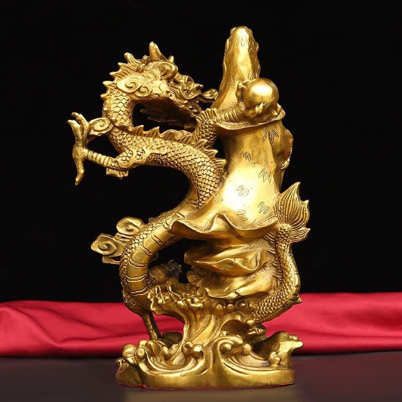 地蔵 菩薩 騎龍観音 銅製 仏像 彫刻 置物 開運 風水