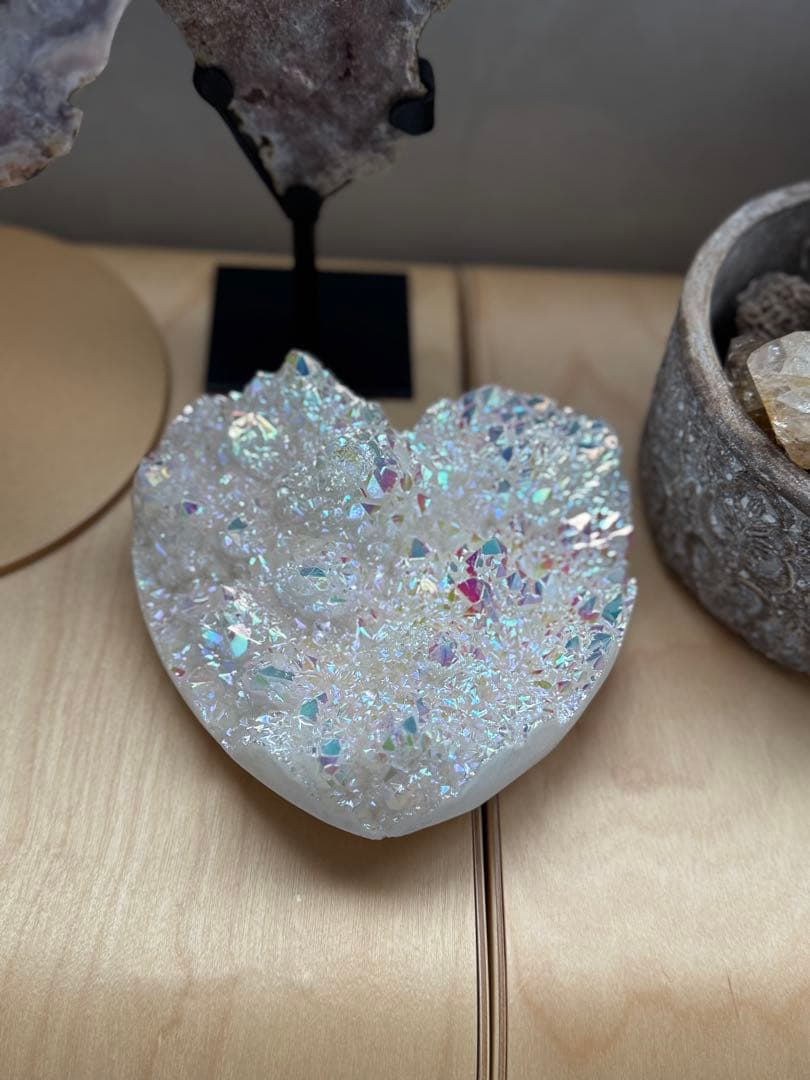 Special SALE！ 22000→17000円オーラ水晶 BIGハート