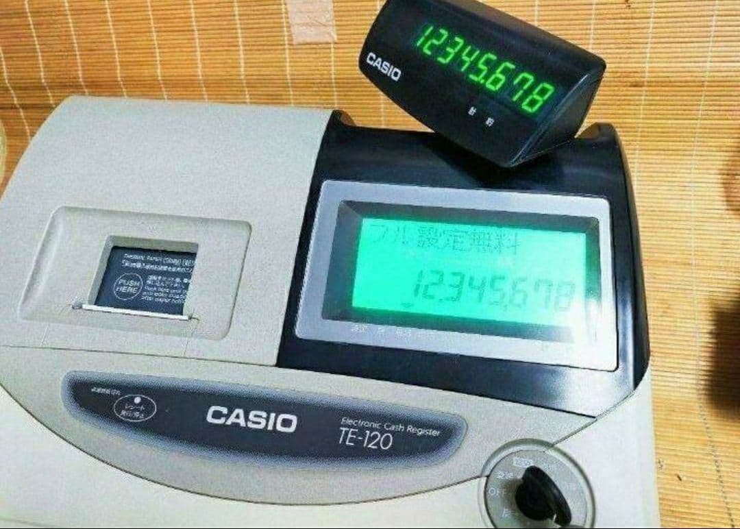 カシオレジスター　TE-120　フル設定込み　送料無料　人気機種　681061
